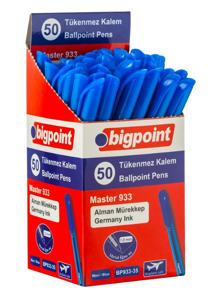 BİGPOİNT BP933 TUKENMEZ KALEM MASTER 1,0MAVI 50’Lİ