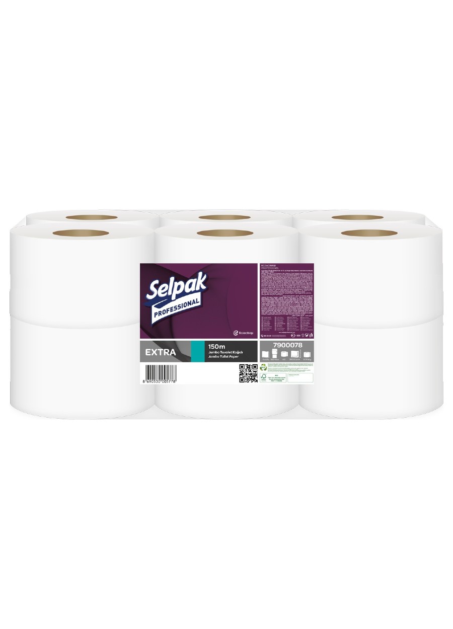 SELPAK PRO EXTRA JUMBO TUVALET KAĞIDI 150mt 12’Lİ