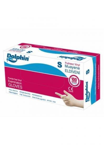 DOLPHİN BEYAZ VİNİL ELDİVEN PUDRASIZ 100 LÜ (S)
