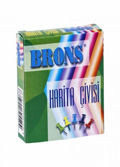 BRONS HARİTA ÇİVİSİ RENKLİ