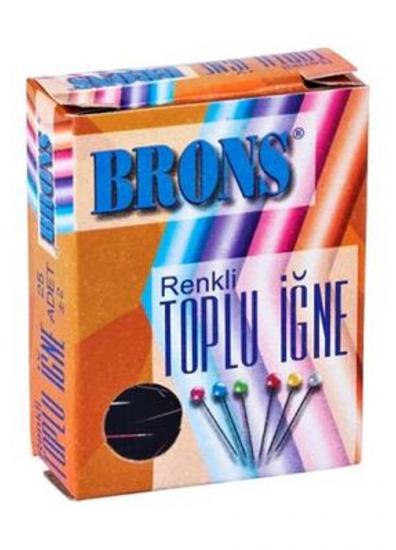 BRONS TOPLU İĞNE RENKLİ BAŞLIKLI