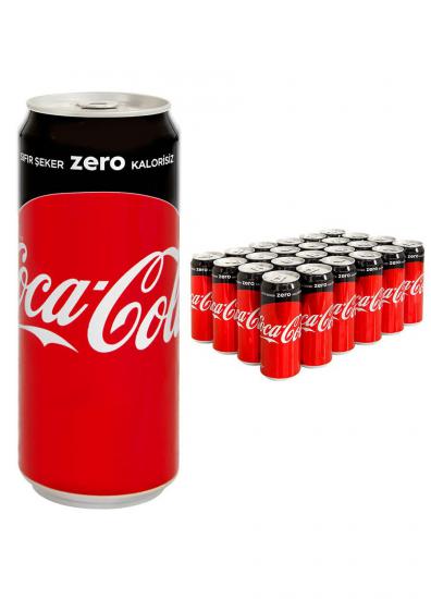 COCA COLA ZERO 330ML KUTU 24’LÜ