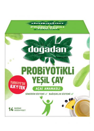 DOĞADAN BİTKİ ÇAYI PROBİYOTİKLİ YEŞİL ÇAY 14 LÜ