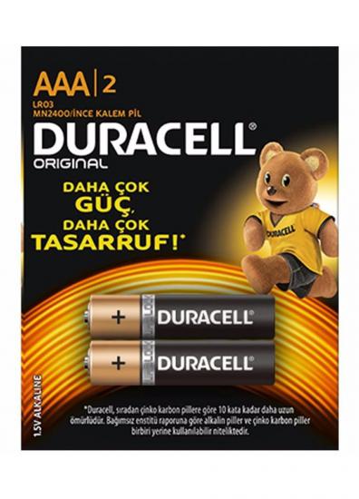 DURACELL ALKALİN AAA İNCE PİL 2 Lİ KARTELA