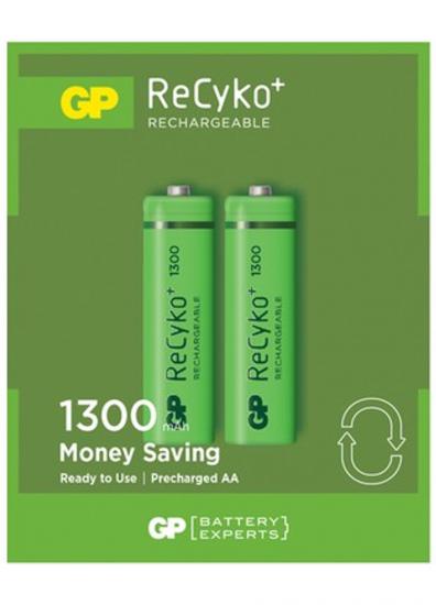 GP RECYKO 1300 AA ŞARJ EDİLEBİLİR PİL 2 Lİ KARTELA