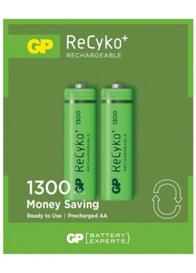 GP RECYKO 1300 AA ŞARJ EDİLEBİLİR PİL 2 Lİ KARTELA