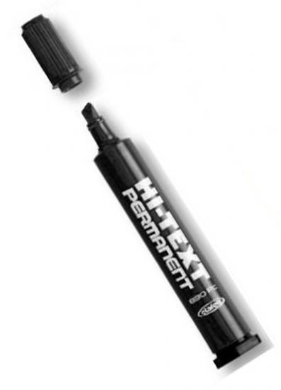 HI-TEXT 830PC KESİK UÇLU MARKÖR SİYAH