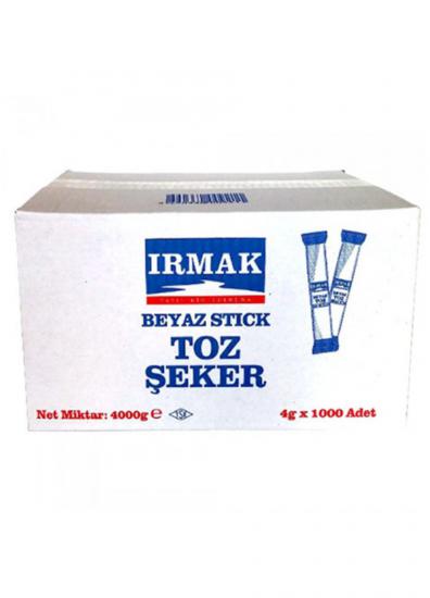 IRMAK STİCK BEYAZ KRİSTAL TOZ ŞEKER 1000 Lİ