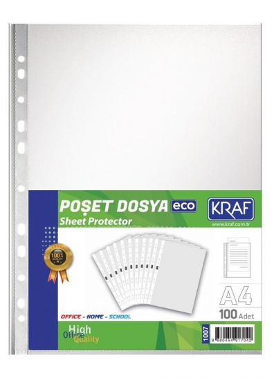 KRAF 1007 POŞET DOSYA A4 ECO 100’LÜ