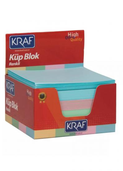 KRAF KÜP BLOK RENKLİ 8X8 CM 117G