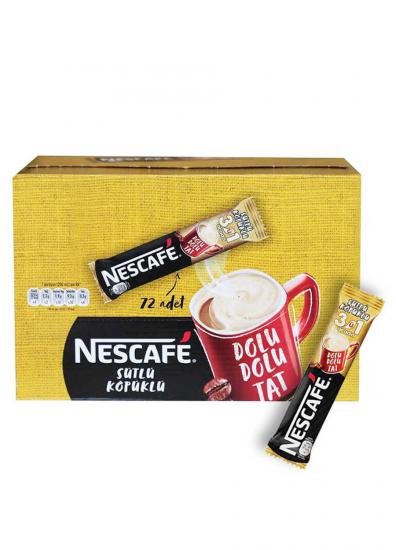 NESCAFE 3Ü1 ARADA SÜTLÜ KÖPÜKLÜ 72’Lİ