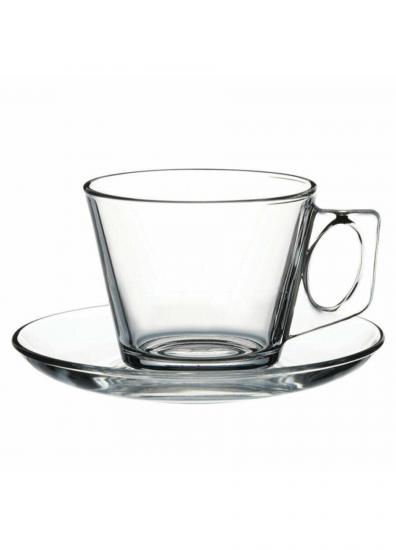 PAŞABAHÇE CAM FİNCAN TAKIMI VELA 6*LI SET KARE