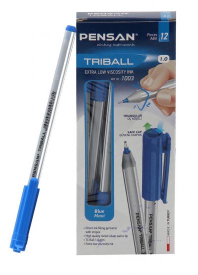 PENSAN TÜKENMEZ TRIBALL 1MM 01003 MAVİ 12Lİ