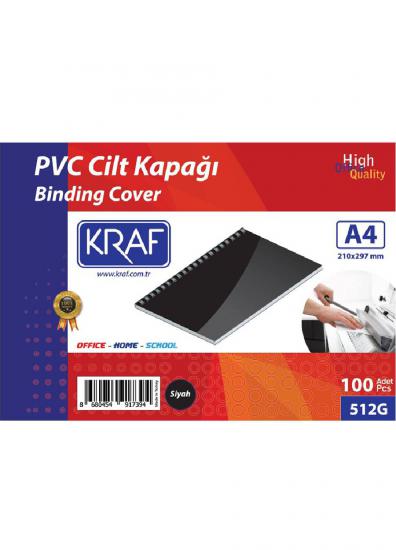 KRAF 512G CİLT KAPAĞI A4 160 MİC. - 100’ LÜ